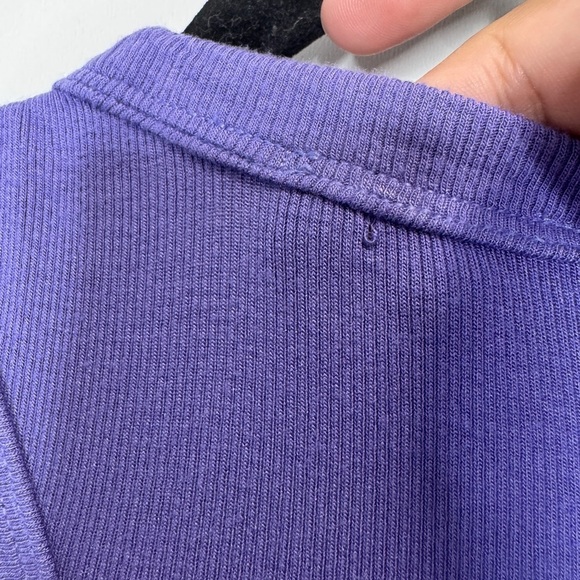 Lululemon Modal Wrap Romper 4" Indigo - Picture 4 of 11